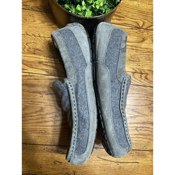 Ugg ASCOT CHARCOAL MEN’S SLIPPERS SIZE 12 - Picture 4 of 8